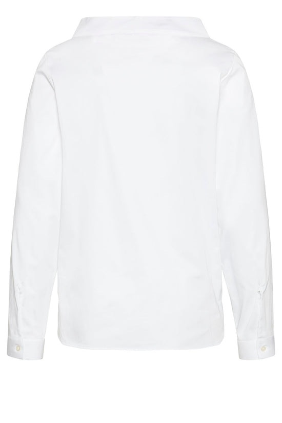 Soluzione Bluse "Malina" Mit Weitem Stehkragen & Langarm