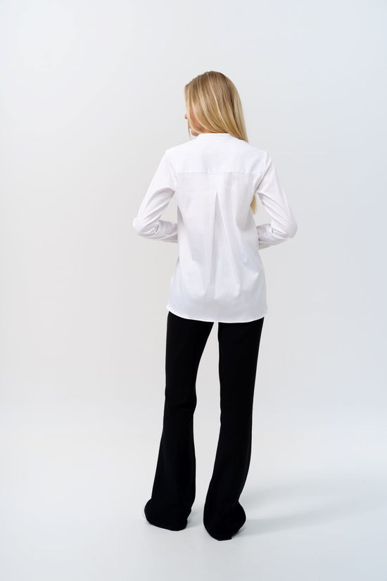 Soluzione Bluse Mit Stehkragen Lucia