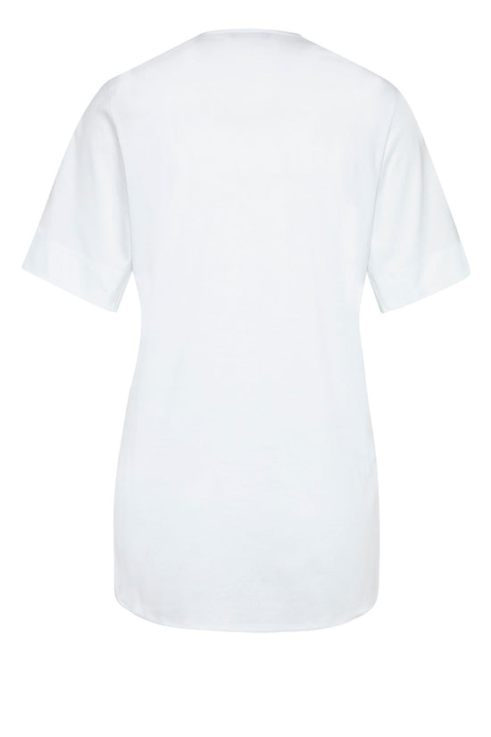 Soluzione Jersey T-Shirt Mit V-Ausschnitt Romi