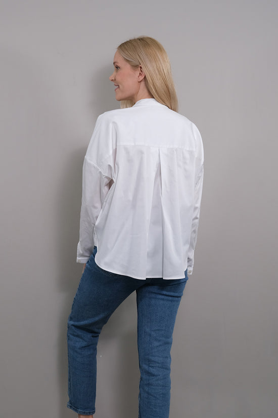 Soluzione Lockere Bluse Mit Brusttasche Fiona