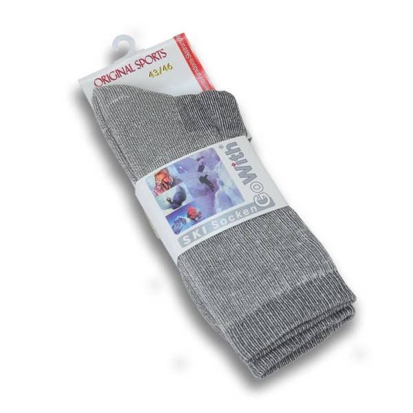 Sonia Originelli 1 Paar Ski Socken Wolle Winter Unisex Strümpfe Grau