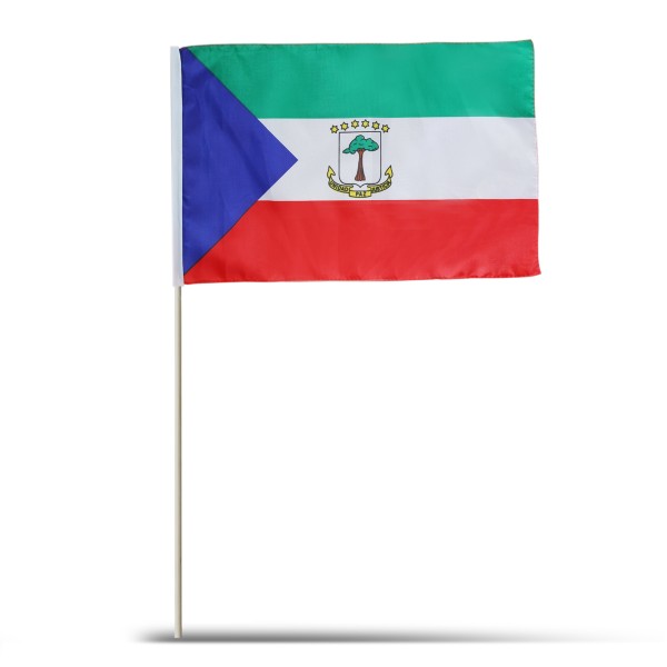 Sonia Originelli 10er Set Fahne Flagge Winkfahne "Äquatorial Guinea" Handfahne EM WM