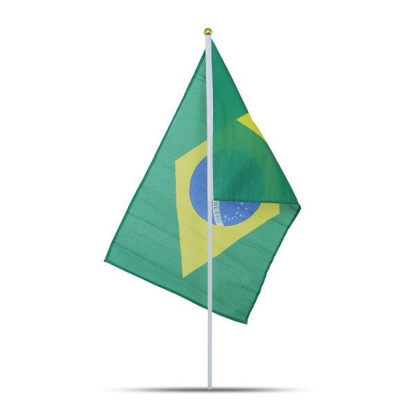 Sonia Originelli 10er Set Fahne Flagge Winkfahne "Brasilien" Brazil Brasil Handfahne EM WM