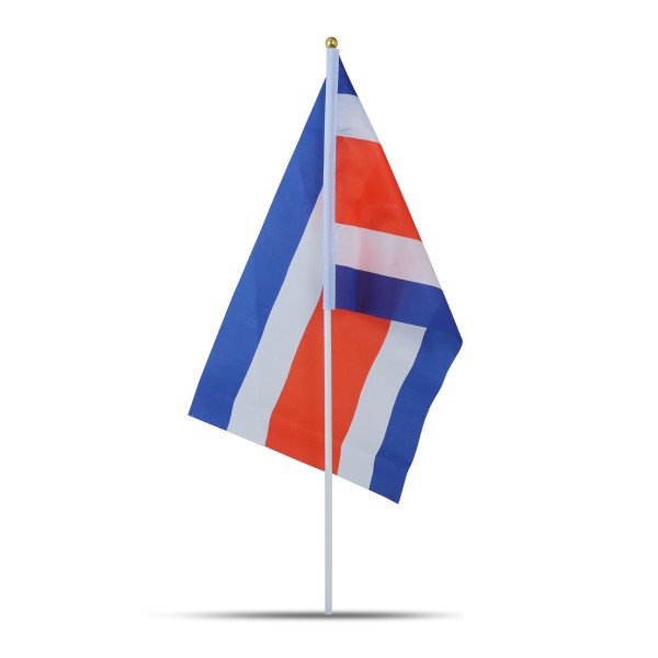 Sonia Originelli 10er Set Fahne Flagge Winkfahne "Costa Rica" Handfahne EM WM