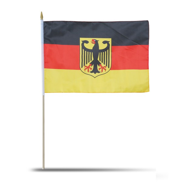 Sonia Originelli 10er Set Fahne Flagge Winkfahne "Deutschland Adler" Germany Eagle Handfahne EM WM