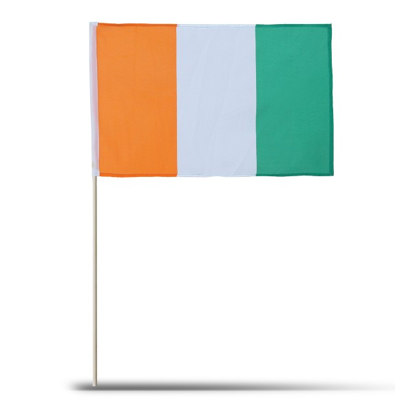 Sonia Originelli 10er Set Fahne Flagge Winkfahne "Elfenbeinküste" Ivory Coast Handfahne EM WM