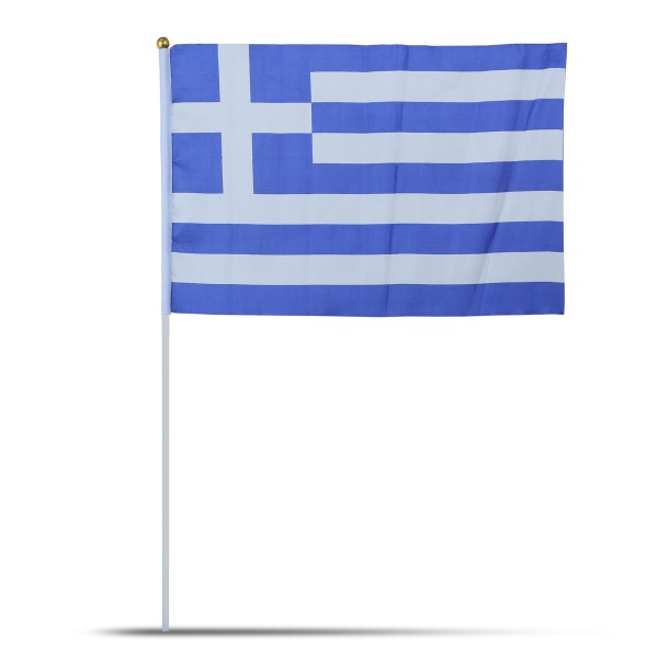 Sonia Originelli 10er Set Fahne Flagge Winkfahne "Griechenland" Greece Handfahne EM WM