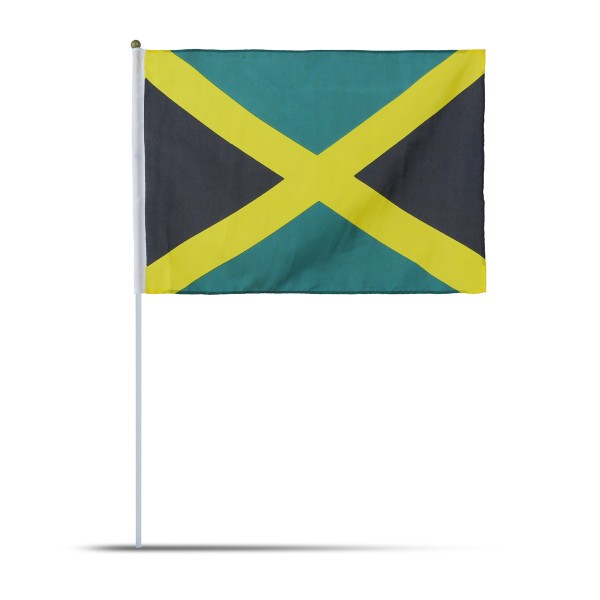 Sonia Originelli 10er Set Fahne Flagge Winkfahne "Jamaika" Jamaica Handfahne EM WM
