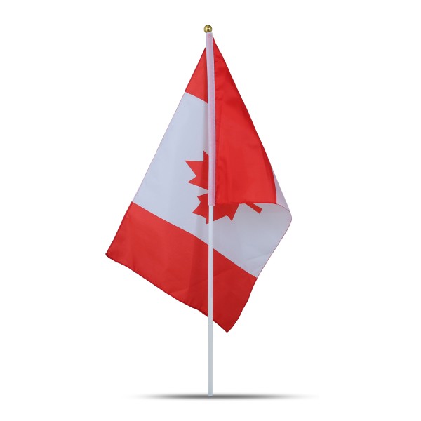 Sonia Originelli 10er Set Fahne Flagge Winkfahne "Kanada" Canada Handfahne EM WM