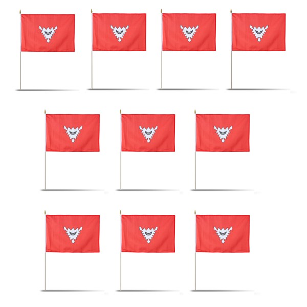 Sonia Originelli 10er Set Fahne Flagge Winkfahne "Kiel" Handfahne