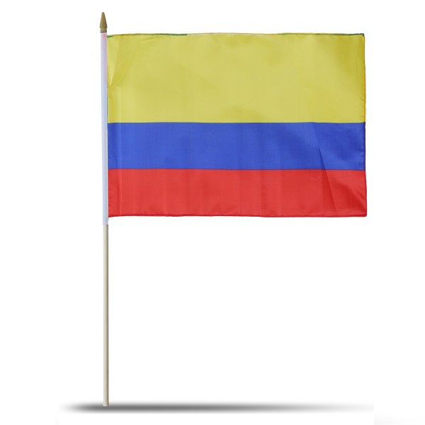 Sonia Originelli 10er Set Fahne Flagge Winkfahne "Kolumbien" Colombia Handfahne EM WM
