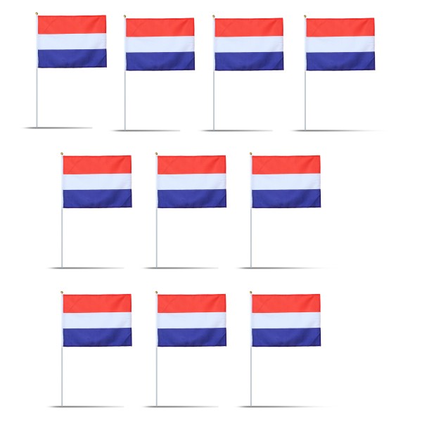 Sonia Originelli 10er Set Fahne Flagge Winkfahne "Kroatien" Croatia Handfahne EM WM