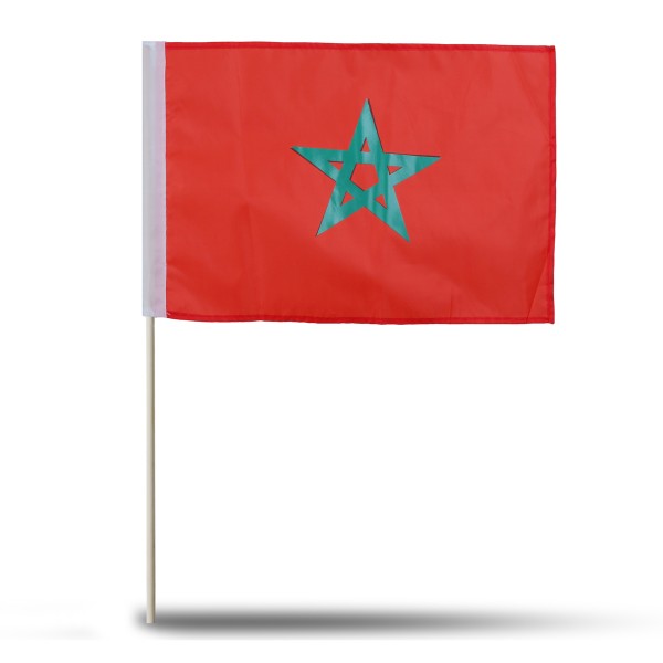 Sonia Originelli 10er Set Fahne Flagge Winkfahne "Marokko" Morocco Handfahne EM WM