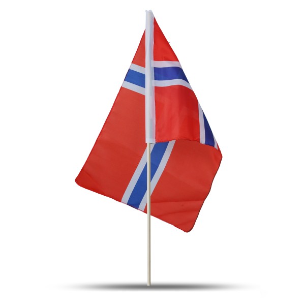 Sonia Originelli 10er Set Fahne Flagge Winkfahne "Norwegen" Norway Handfahne EM WM