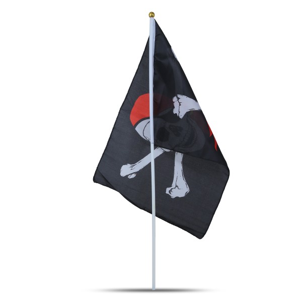 Sonia Originelli 10er Set Fahne Flagge Winkfahne "Pirat" Pirate Handfahne EM WM