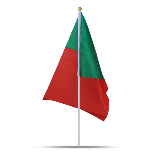 Sonia Originelli 10er Set Fahne Flagge Winkfahne "Portugal" Handfahne EM WM