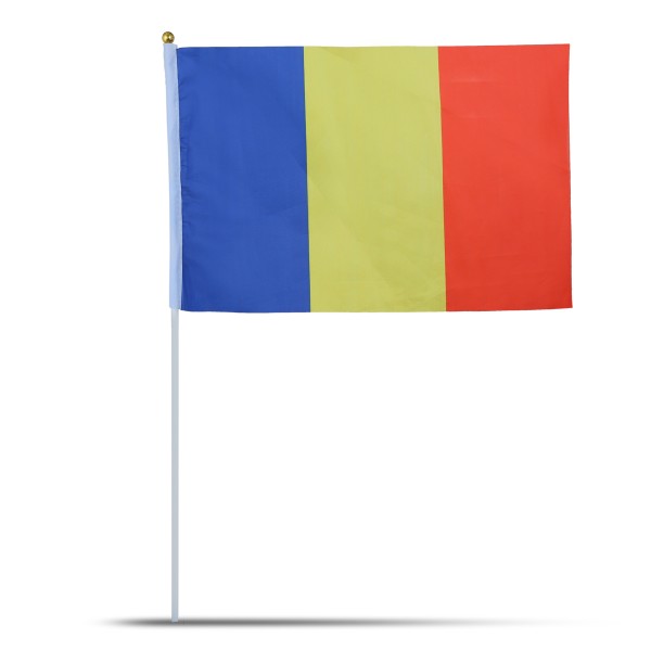 Sonia Originelli 10er Set Fahne Flagge Winkfahne "Rumänien" Romania Handfahne EM WM
