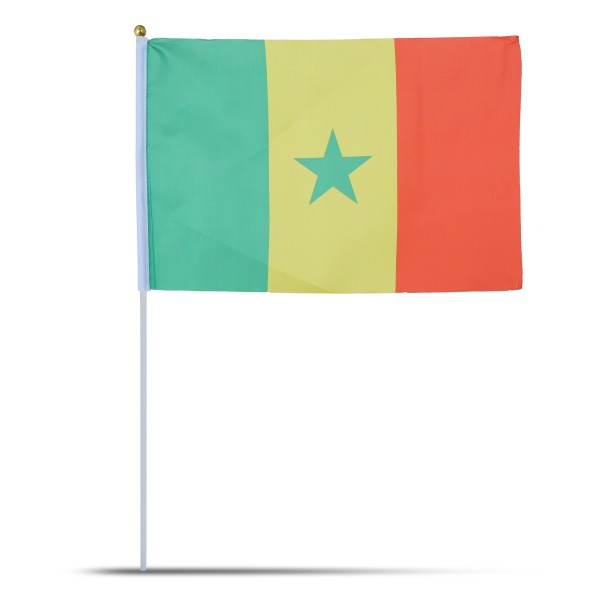 Sonia Originelli 10er Set Fahne Flagge Winkfahne "Senegal" Handfahne EM