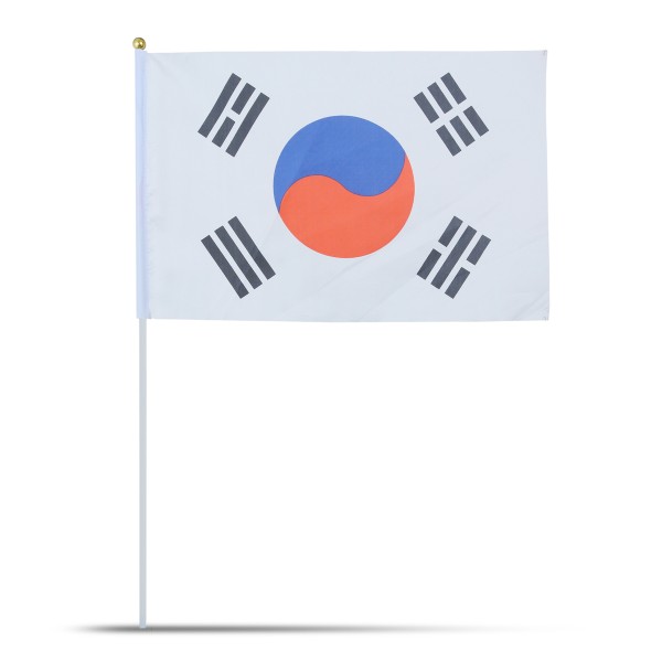 Sonia Originelli 10er Set Fahne Flagge Winkfahne "Südkorea" South Korea Handfahne EM WM