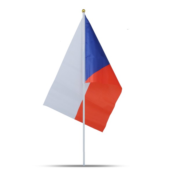 Sonia Originelli 10er Set Fahne Flagge Winkfahne "Tschechien" Czech Republic Handfahne EM WM