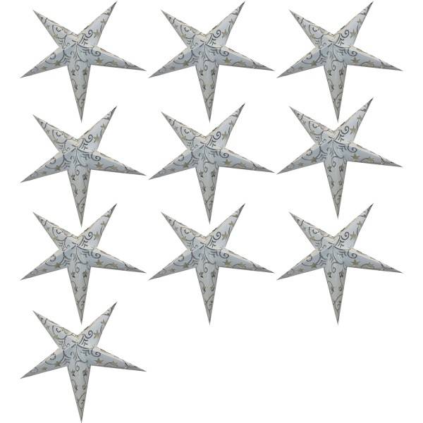 Sonia Originelli 10er Set Mini Weihnachtsstern 10cm Weihnachtsdeko