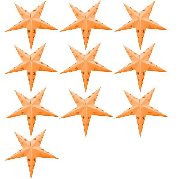 Sonia Originelli 10er Set Mini Weihnachtsstern 10cm Weihnachtsdeko