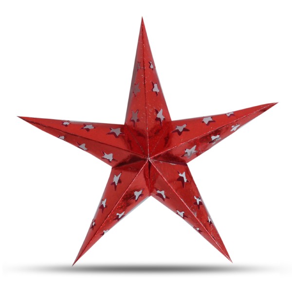 Sonia Originelli 10er Set Mini Weihnachtsstern 10cm Weihnachtsdeko Glitzer