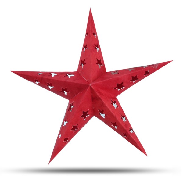 Sonia Originelli 10er Set Mini Weihnachtsstern 10cm Weihnachtsdeko