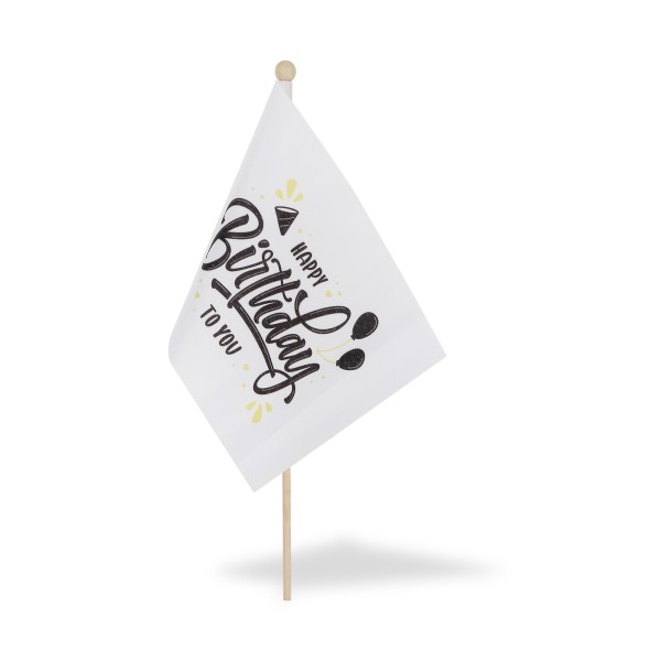 Sonia Originelli 2 Er Set Tischfähnchen "Happy Birthday" Geburtstag Tischdeko