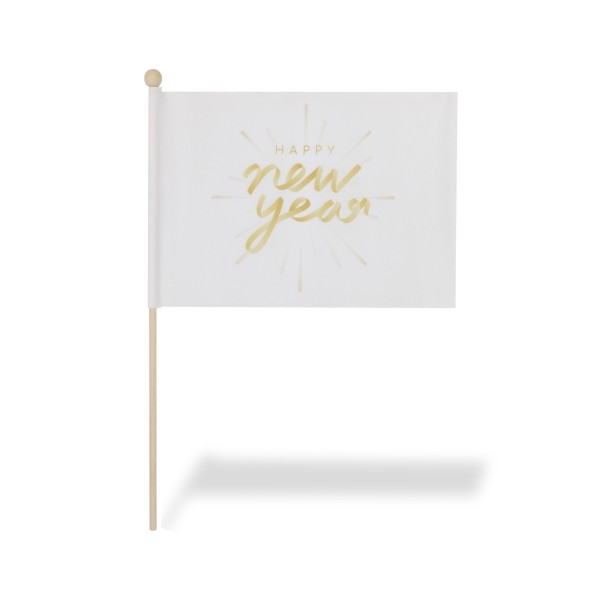 Sonia Originelli 2 Er Set Tischfähnchen "Happy New Year" Silvester Party Tischdeko
