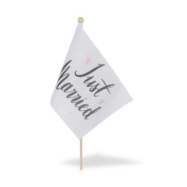 Sonia Originelli 2 Er Set Tischfähnchen "Just Married" Hochzeit Party Tischdeko