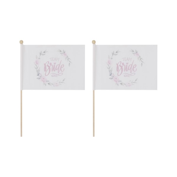 Sonia Originelli 2 Er Set Tischfähnchen "Team Bride" JGA Jungesellinenabschied