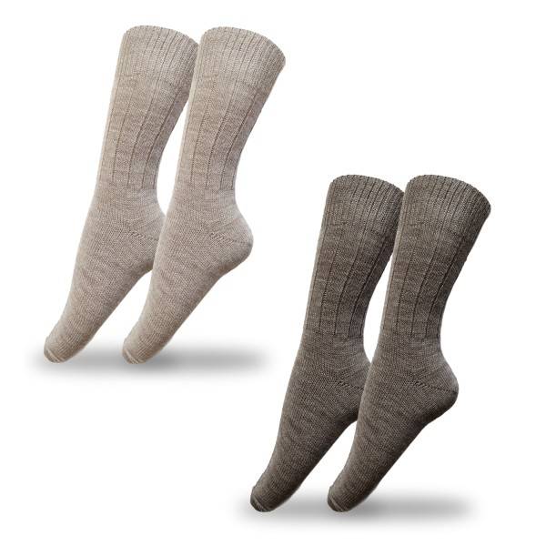 Sonia Originelli 2 Paar Alpakasocken "Dünn" Alpackawolle Unisex Winter