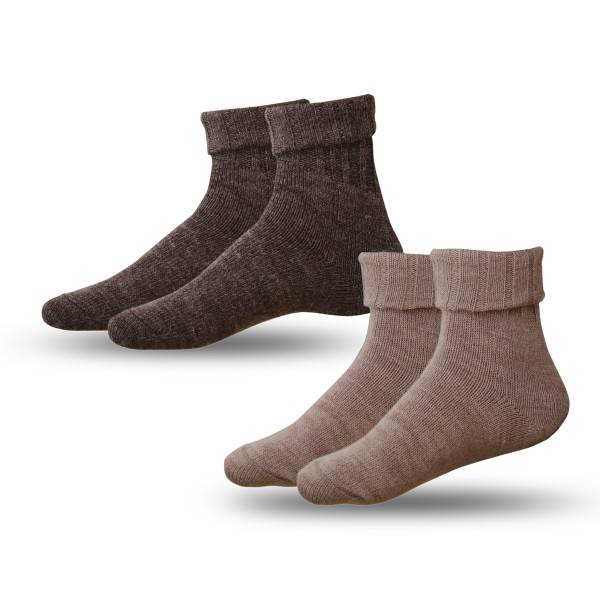 Sonia Originelli 2 Paar Alpakasocken "Dünn" Umschlag Alpakawolle Unisex Winter