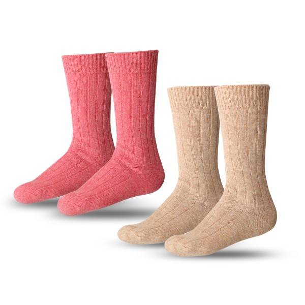 Sonia Originelli 2 Paar Angorasocken Schafwolle ökologisch Gefärbt