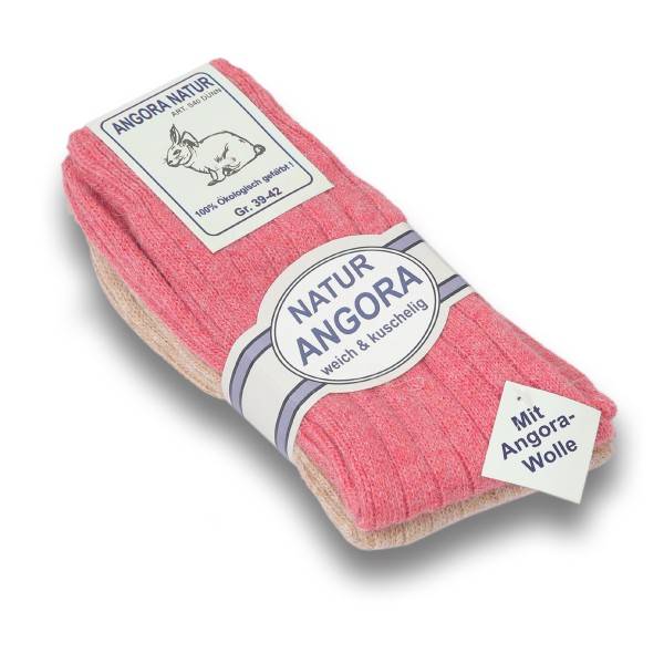 Sonia Originelli 2 Paar Angorasocken Schafwolle ökologisch gefärbt
