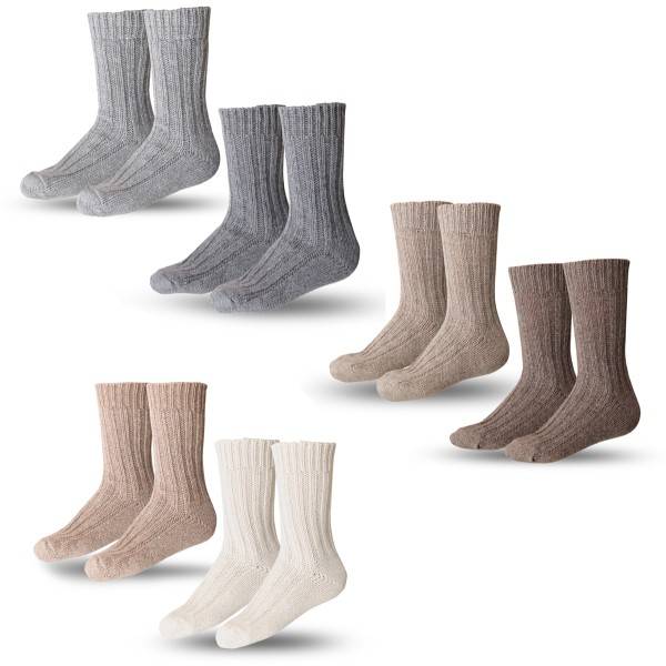 Sonia Originelli 2 Paar Kaschmirsocken "Dick" Unisex Kaschmir Wolle Warm