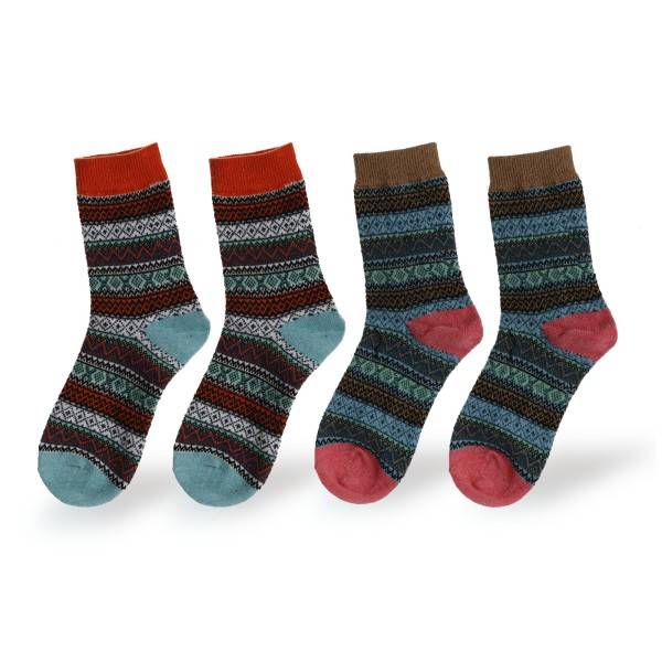 Sonia Originelli 2 Paar Norweger Lieblingssocken Baumwolle Bunt Kuschelig Und Weich