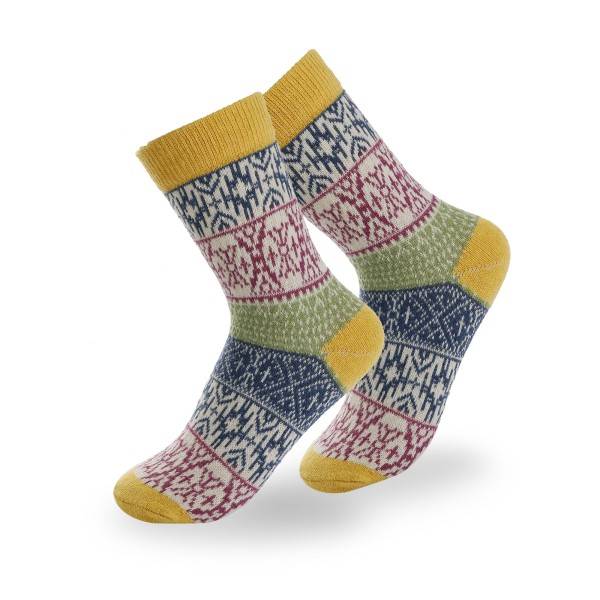 Sonia Originelli 2 Paar Norweger Lieblingssocken Baumwolle Bunt Kuschelig Und Weich