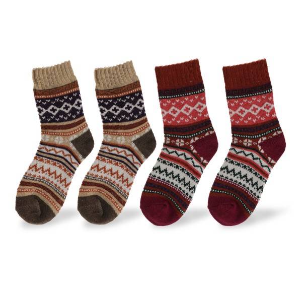 Sonia Originelli 2 Paar Norweger Lieblingssocken Baumwolle Bunt Kuschelig Und Weich