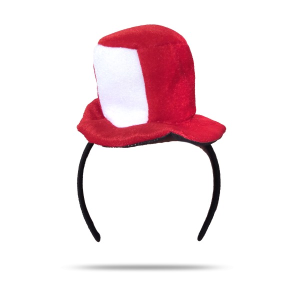 Sonia Originelli 2er SET "Fan-Haarreifen" Hut Zylinder WM Fußball Länder Damen