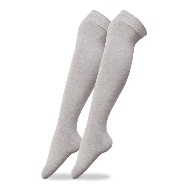 Sonia Originelli 3 Paar Damen Kniestrümpfe Feinstrick Baumwolle Ohne Gummi