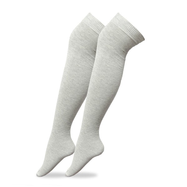 Sonia Originelli 3 Paar Damen Kniestrümpfe Feinstrick Baumwolle Ohne Gummi