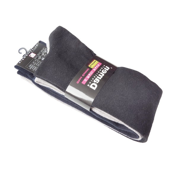 Sonia Originelli 3 Paar Damen Kniestrümpfe Feinstrick Baumwolle ohne Gummi