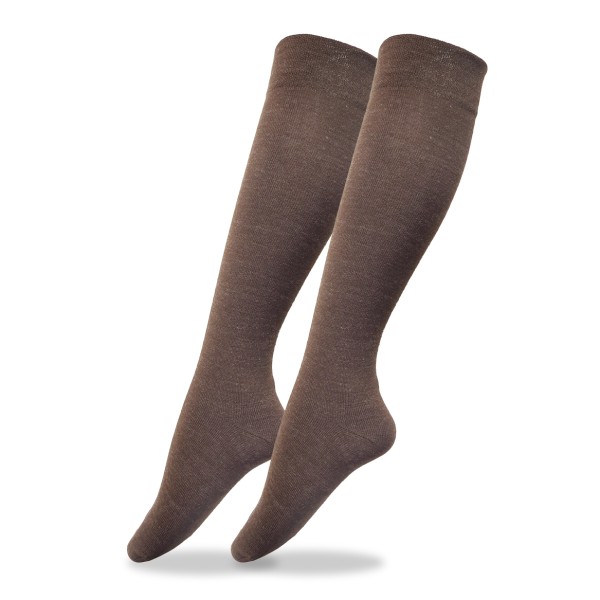 Sonia Originelli 3 Paar Herren Kniestrümpfe Feinstrick Wolle Ohne Gummi