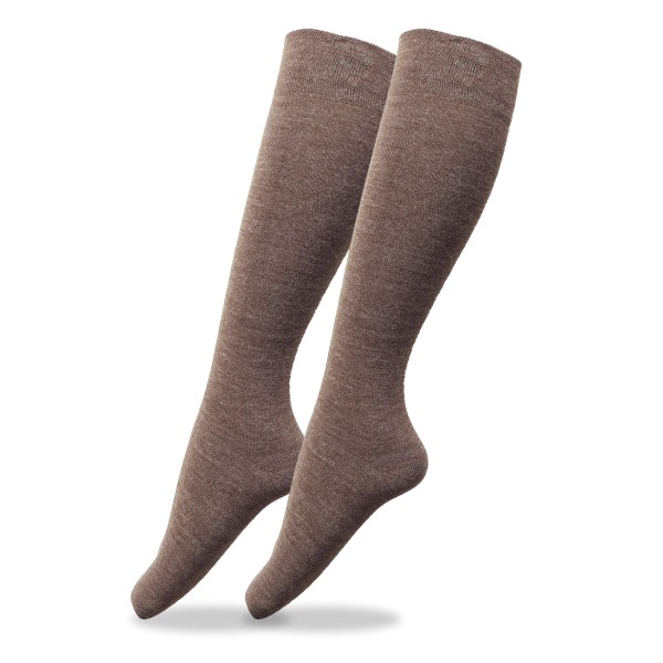 Sonia Originelli 3 Paar Herren Kniestrümpfe Feinstrick Wolle Ohne Gummi