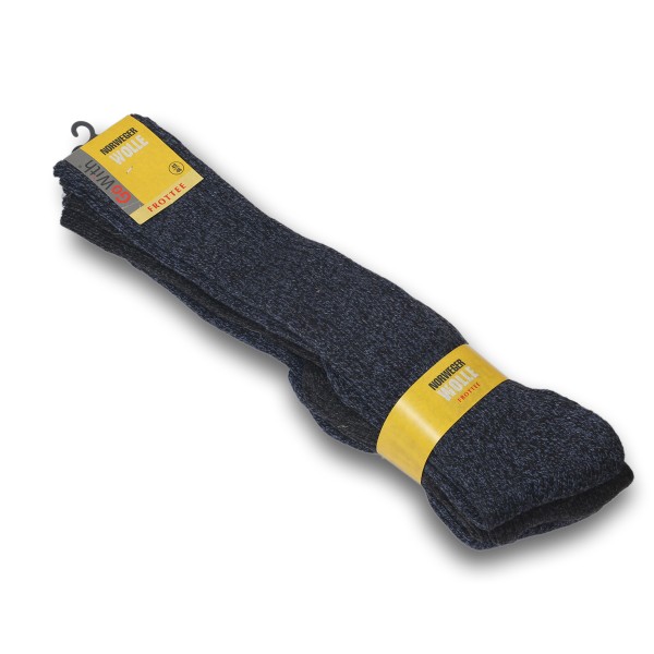 Sonia Originelli 3 Paar Kniestrümpfe Frottee Sohle Wolle Marine