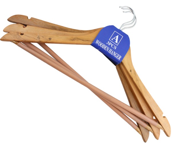 Sonia Originelli 3er SET Kleiderbügel Holz Bügel Kleiderschrank Aufhänger