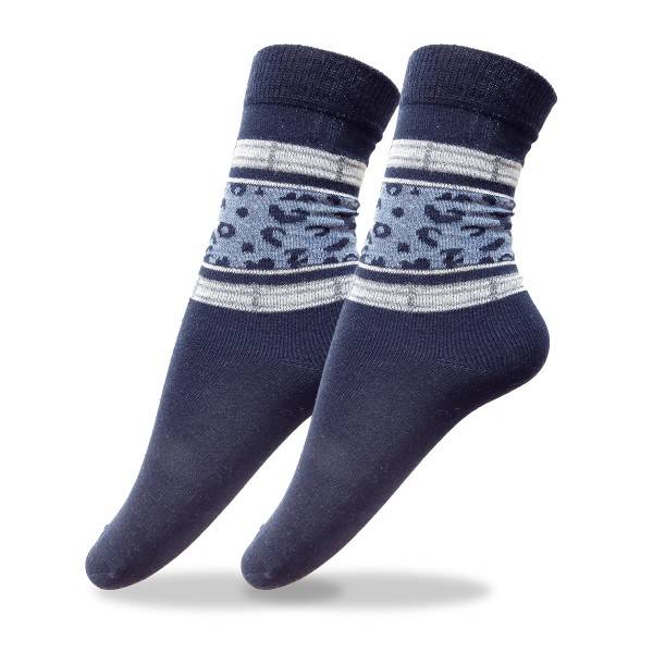 Sonia Originelli 4 Paar Socken "Leopard" Unifarben Mit Streifen Knöchellang Soft, Elastischer Bund