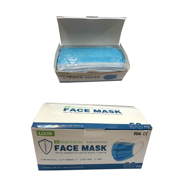 Sonia Originelli 50er Set 3-lagig Einwegmaske Mit Ohrschlaufen Hygiene-Maske Gesichtsmaske